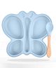 Bembika Baby Feeding Essential Baby Dinner Set Silicone Tableware Set for Baby Butterfly Design  - (Pack Of 2)Sky Blue