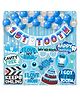 Wobbox First Tooth Decoration Items, I Got My First Tooth Decoration Items, First Tooth Celebration Blue Pack Of-35