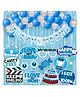 Wobbox First Tooth Decoration Items, I Got My First Tooth Decoration Items, First Tooth Celebration Blue Pack Of-35