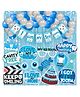 Wobbox First Tooth Decoration Items, I Got My First Tooth Decoration Items, First Tooth Celebration Blue Pack Of-35