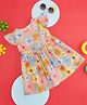 Pantaloons Baby Cotton Sleeveless Floral Printed Dress - Beige