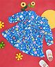 Pantaloons Baby Full Sleeves Doodle Art Printed Dress - Medium Blue