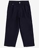 Campana Solid Trousers - Navy Blue