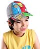 Babyhug Marvel Cotton Summer Cap With Avengers Graphics - Multicolour