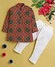 Jeet Ethnics Full Sleeves Abstract Printed Kurta & Pyjama Set - Red