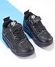 Oh! Pair Velcro Closure Sport Shoes - Black
