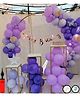 Surprise Decor 64 pc  Purple Sky Latex Blue Balloons Combo with Birthday Banner, Arc, Glue Dot for girls Kids Baby Birthday Decoration Items | Birthday Decoration Combo