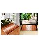 Kuber Industries Carpet  Shaggy Carpet for Living Room  Fluffy Door Mat  Golden Patta Home Decor Carpet & Door Mat Combo  Floor Carpet Rug & Door Mat Set  Set of 2  Cream