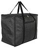 Kuber Industries Travel Duffle Bag For Women MenDot Print Large Size Underbed Storage BagPolyester Waterproof Wardrobe Organizer,Black,