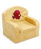 Luvely Sofa Chair Puppy Embroidery - Light Yellow