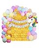 Surprise Decor Unicorn Birthday Decorations For Girls - 51 Pcs, Happy Birthday Decoration Items For Girls, Kids | Unicorn Theme Birthday Decoration Kit | Metallic, Foil Balloons For Decoration With Curtain