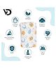 VOIDROP Swaddle for New Born Baby and Toddler with Double Layered Muslin Cotton Sheet (Moon & Cloud Print) |Pack of 1