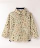 INFINITY Cotton Woven Full Sleeves Abstract Printed  Shirt - Khaki