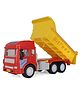 BitFeex Dumper Truck Long Dumper Big Friction Powered Dumper Truck Toy Automobile Construction Engineering Plastic Toy Vehicle Dumper Truck - Yellow