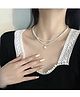 Yu Fashions 2 layered Pearl Pendent Pearl Necklace Chain