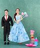 KiddyBuddy Fully Movable Cute Couple Doll with Accessories - Height 32 cm (Color And Accessories May Vary)