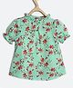 Chuppan Chupai Half Puff Sleeves Floral Printed Top - Green