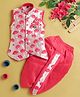 Jeet Ethnics Sleeveless Floral Embroidered Coordinating Kurta & Dhoti Set - Pink