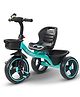 Baybee TRIXG Baby Tricycle for Kids, Smart Plug & Play Kids Cycle with Eva Wheels, Bell, Storage Baskets & High Backrest Baby Cycle for Kids (Green)