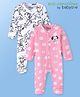 Babyoye Disney Interlock Knit Full Sleeves Sleepsuits With 101 Dalmatians Print Pack Of 2 - Multicolor