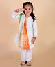 The Mom Store Full Sleeves Gota Lace Embellished Kurta & Pyjama Set - Off White