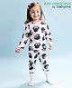 Babyoye Disney Single Jersey Cotton Knit Full Sleeves Night Suit Minnie Mouse Print - White