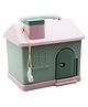 Asera Cute House Hut Shaped Coin Box for Kids, Money Saving Box Piggy Bank with DIY Kawaii Stickers,