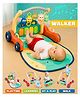 Toysire Musical Baby Play Gym 2 in 1  Convertible Push Walker with Play Piano, Lights, Rattles & Tummy Time Mat for Babies (Multicolour)