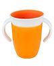 Zikku Transition Sippy Cups with Handles, 360 Degree Spill Proof Design, Leak Proof Miracle Cups for Toddlers-Orange