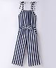 CrayonFlakes Sleeveless Striped Jumpsuit - Offwhite