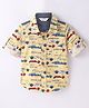 INFINITY Full Sleeves Vehicle Printed Shirt - Yellow