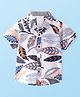 INFINITY Half Sleeves Leaves Printed Shirt - Multi Colour