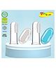 Joy Buzz Baby Silicone Fingure Brush With Case Pack Of 2 - Pink & Blue