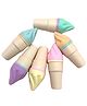 SKB Cute Ice Cream Cone Shaped Highlighter Set 6pc - Multicolour