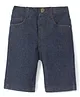 Babyhug Knee Length Denim Washed Jamaican with Stretch - Dark Blue Babyhug Knee Length Denim Washed Jamaican with Stretch - Dark Blue