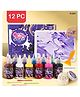 Happy Hues DIY Marbling Paint Art Kit for Kids with 12 Colours - 6ml each- Arts and Crafts for Kids & Adults