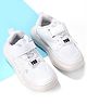Oh! Pair Slip On Casual Shoes with Velcro Closure - White