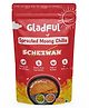 Gladful Schezwan Chilla with Sprouted Moong Lentils & Millets Instant Chilla Dosa Mix - 200g (Pack of 1)