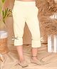 Kids Cave Solid Bow Detailed Capri - Beige