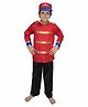 Kaku Fancy Dresses Mangal Pandey National Hero Freedom Fighter Republic Day & Independence Day Theme Costume Set - Red & Black
