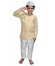 Kaku Fancy Dresses Pandit Jawaharlal Nehru National Hero Freedom Fighter Costume for Republic Day & Independence Day - White
