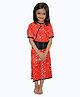 Kaku Fancy Dress Chinese Global Ethnic Dance Theme Costume Set - Red
