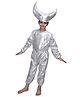 Kaku Fancy Dress Moon Theme Annual Function Costume Set - Sliver