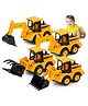 Toysire Construction Trucks playset Pack of 4 Friction Powered Engineered Vehicles Toys for Kids