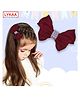 Lykaa Hair Bows for Women, Girls Barrette Hair Clip Ribbon Bows Style Hair Accessories Hair Clip (Red)