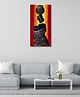 Rangoli Lady With Child Canvas Wall Painting | Cotton Stretched Canvas | 12 x 18 Inch