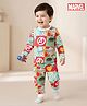 Babyoye Marvel Single Jersey Knit Full Sleeves Co-Ord Night Suit With Avengers Print - Multicolor