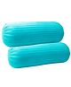 Trance Home Linen Premium  100% Cotton Bolster Covers - Set of 2   Aqua Turquoise Blue