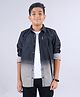 Kiddopanti Full Sleeves Ombre Denim Shirt - Black