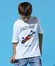 My Milestones Half Sleeves Skates Printed Tee - White